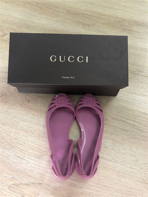 womens gucci marola jelly flats|Gucci Pink Jelly Interlocking GG Marola Jelly Ballet Flats Size 37.5.